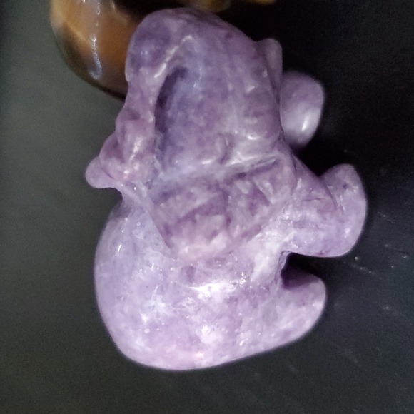 Lepidolite, Tigers Eye, and Sodalite Elephant Trio 🐘🐘🐘 - Picture 4 of 6